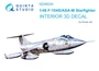 QD48224  декали  3D Декаль интерьера кабины F-104S/ASA-M (Kinetic)  (1:48) 2000002135012