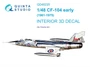 QD48225  декали  3D Декаль интерьера кабины CF-104 Early (Kinetic)  (1:48) 2000002046936