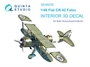 QD48230  декали  3D Декаль интерьера Fiat CR.42 (Italleri)  (1:48) 2000002053859