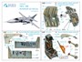 QD48238  декали  3D Декаль интерьера кабины С-24М (Trumpeter)  (1:48) 2000002052999