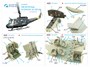 QD48267  декали  3D Декаль интерьера UH-1D (KittyHawk)  (1:48) 2000002123996