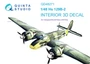 QD48271  декали  3D Декаль интерьера кабины Hs-129B-2  (Hasegawa)  (1:48) 2000002127253