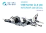 QD48304  декали  3D Декаль интерьера кабины Harrier Gr.3 late (Kinetic) (1:48) 2000002116110