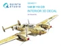 QD48311  декали  3D Декаль интерьера кабины Me-110C/D  (Eduard)  (1:48) 2000002127260