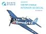 QD48330  декали  3D Декаль интерьера кабины F6F-3 Hellcat (Eduard)  (1:48) 2000002153559