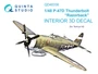 QD48336  декали  3D Декаль интерьера кабины P-47D Thunderbolt Razorback (Tamiya)  (1:48) 2000002153566