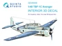 QD48359  декали  3D Декаль интерьера кабины TBF-1 Avenger (Academy)  (1:48) 2000002135050