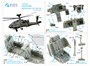 QD48362  декали 3D Декаль интерьера кабины  AH-64D (Hasegawa)  (1:48) 2000002145776