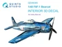 QD48365  декали  3D Декаль интерьера кабины F8F-1 Bearcat (Hobby Boss)  (1:48) 2000002150824