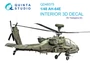 QD48375  декали 3D Декаль интерьера кабины  AH-64E (Hasegawa)  (1:48) 2000002145806
