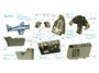 QD48384  декали  3D Декаль интерьера кабины F8F-2 Bearcat (Hobby Boss)  (1:48) 2000002150855