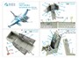 QD48388  декали  3D Декаль интерьера кабины F-16A MLU (Kinetic 2022г. разработки)  (1:48) 2000002137016
