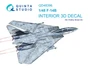 QD48396  декали  3D Декаль интерьера кабины F-14B (Hobby Boss)  (1:48) 2000002137375