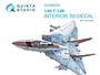 QD48404  декали  3D Декаль интерьера кабины F-14B (GWH)  (1:48) 2000002138822