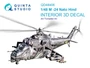 QD48406  декали  3D Декаль интерьера кабины M&-24 Nato Hind (Trump)  (1:48) 2000002150916