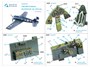 QD48427  декали  3D Декаль интерьера кабины F6F-5 Hellcat (Eduard)  (1:48) 2000002170235