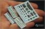 QD48436  декали  3D Декаль интерьера кабины B-25J Mitchell Glass Nose (HK models)  (1:48) 2000002169468