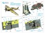 QD48443  декали  3D Декаль интерьера кабины P-47B Thunderbolt (Dora)  (1:48) 2000002170280