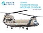 QD48465  декали  3D Декаль интерьера кабины CH-47D (HobbyBoss)  (1:48) 2000002169550