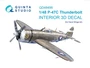 QD48498  декали  3D Декаль интерьера кабины P-47C Thunderbolt (Dora Wings)  (1:48) 2000002174332