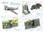 QD48498  декали  3D Декаль интерьера кабины P-47C Thunderbolt (Dora Wings)  (1:48) 2000002174332