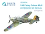 QD48534  декали  3D Декаль интерьера кабины Fairey Fulmar Mk.II (Trump)  (1:48) 2000002183686