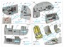 QD48542  декали  3D Декаль интерьера кабины Boeing B-17F (HK models, Eduard)  (1:48) 2000002183716