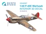 QD48587  декали  3D Декаль интерьера кабины P-40E Warhawk (Eduard)  (1:48) 2000002191414