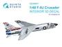QD48651  декали  3D Декаль интерьера для F-8J Crusader (Hasegawa/Hobby2000)  (1:48) 2000002209096