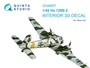 QD48657  декали  3D Декаль интерьера для Hs-129B-2 (Takom)  (1:48) 2000002209102