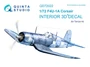 QD72022  декали  3D Декаль интерьера кабины F4U-1A Corsair (Tamiya)  (1:72) 2000000223018