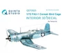 QD72023  декали  3D Декаль интерьера кабины F4U-1 Corsair (Bird cage) ( Tamiya)  (1:72) 2000000223025