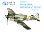 QD72044  декали  3D Декаль интерьера кабины FW-190A-5  (Eduard)  (1:72) 2000002127338