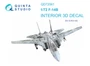 QD72061  декали  3D Декаль интерьера кабины F-14B (GWH)  (1:72) 2000002135128