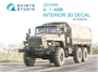 QD72069  декали  3D Декаль интерьера кабины УР@Л-4320 (Звезда)  (1:72) 2000002123972