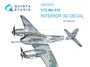 QD72070  декали  3D Декаль интерьера кабины Me 410 (Italeri)  (1:72) 2000002136880