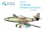 QD72074  декали  3D Декаль интерьера кабины Me-262A  (Revell)  (1:72) 2000002125990