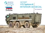 QD72087  декали  3D Декаль интерьера кабины Тайфун-К (Звезда)  (1:72) 2000002135180