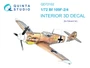 QD72102  декали  3D Декаль интерьера кабины BF 109F-2/4 (Eduard)  (1:72) 2000002150671