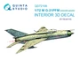 QD72108  декали  3D Декаль интерьера кабины M&G-21ПФМ с бирюзовыми панелями (Eduard)  (1:72) 2000002150688