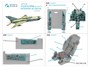 QD72108  декали  3D Декаль интерьера кабины M&G-21ПФМ с бирюзовыми панелями (Eduard)  (1:72) 2000002150688