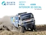 QD72111  декали 3D Декаль интерьера кабины  КМЗ-43509 (Звезда)  (1:72) 2000002158202