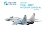 QD72161  декали  3D Декаль интерьера кабины M&G-29 СМТ (GWH)  (1:72) 2000002174011