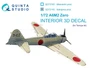 QD72163  декали  3D Декаль интерьера кабины A6M2 Zero (производства Nakajima) (Tamiya)  (1:72) 2000002174035