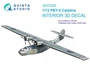 QD72225  декали  3D Декаль интерьера кабины PBY-5 Catalina (Academy)  (1:72) 2000002201625