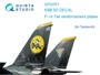 QP32001  декали  3D Декаль усиливающие накладки на кили F-14 (Tamiya)  (1:32) 2000000223650