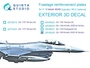 QP48029  декали  3D Декаль Усиливающие накладки для F-16 block 40/42 (Kinetic 2022г.)  (1:48) 2000002137160