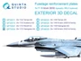 QP72004  декали  3D Декаль усиливающие накладки F-16 block 30/32 (Hasegawa)  (1:72) 2000002170433