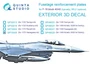 QP72005  декали  3D Декаль усиливающие накладки F-16 block 40/42 (Hasegawa)  (1:72) 2000002170440