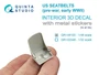 QR+48120  декали  Комплект ремней для истребителя США, до/начало ВМВ (с метал. пряжками)  (1:48) 2000002201502